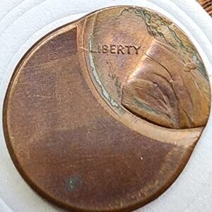 Rare Lincoln Memorial Cent -(No Date)- Off Center Strike - Obv And REV 2.4g